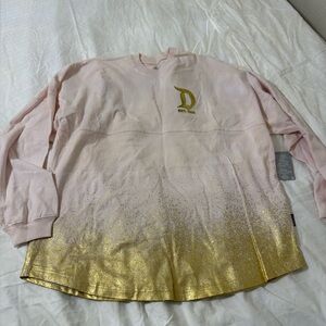 Disneyland Golden Logo Spirit Jersey for Adults XL nwt